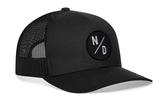 North Dakota Trucker Hat | Black ND X Snapback