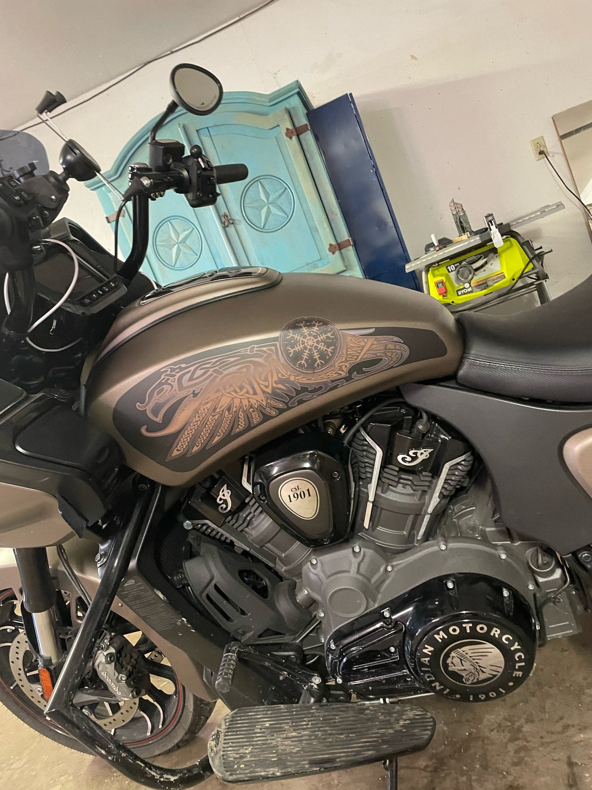 Odin's Ravens "Bronze" Tank Decal set for Indian Powerplus lineup