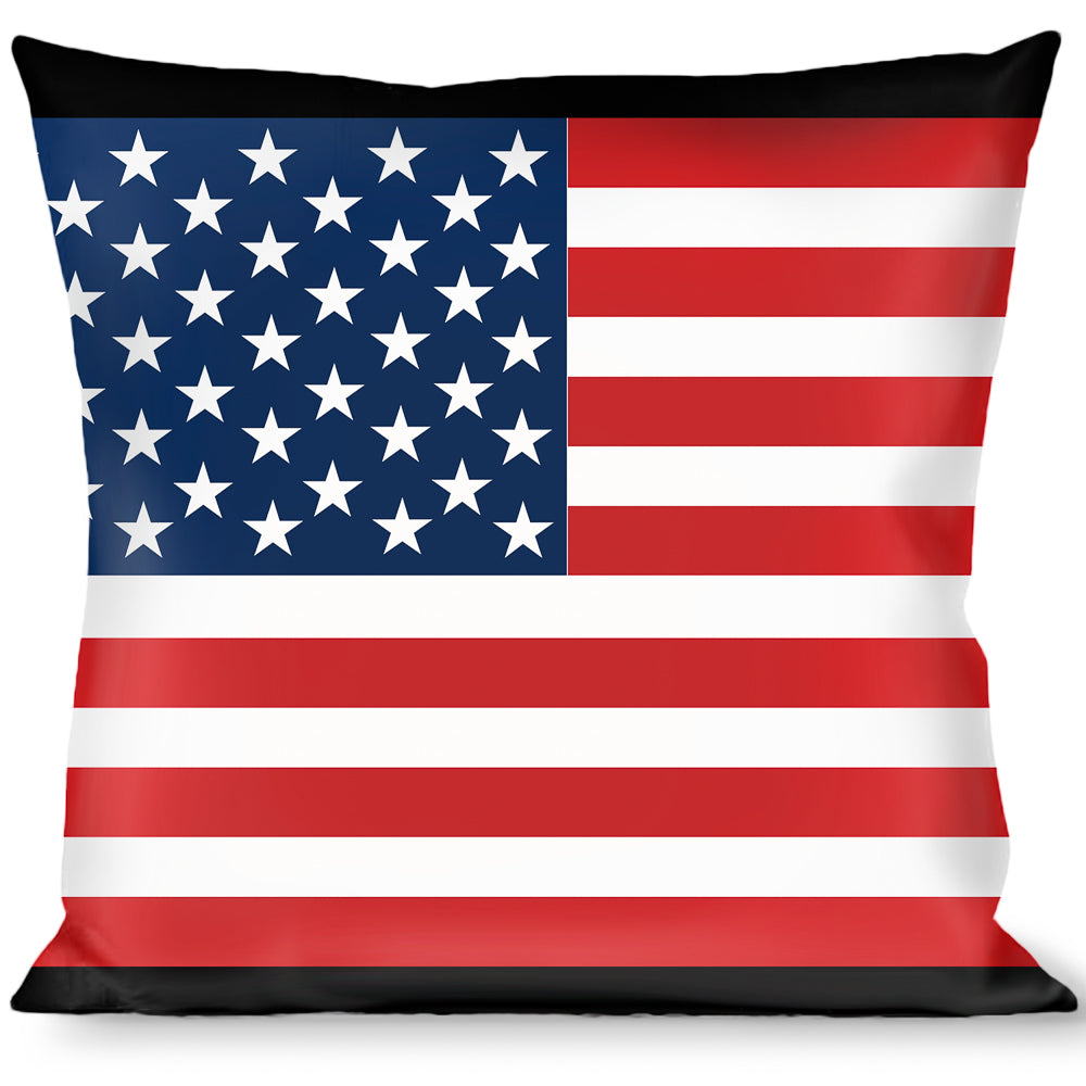 Buckle-Down Throw Pillow - United States Flags