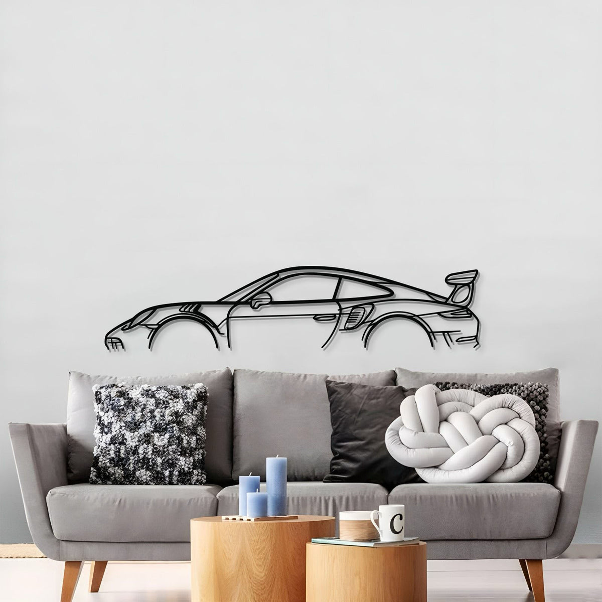 911 GT3 RS Model 991 Metal Car Wall Art - MT0858