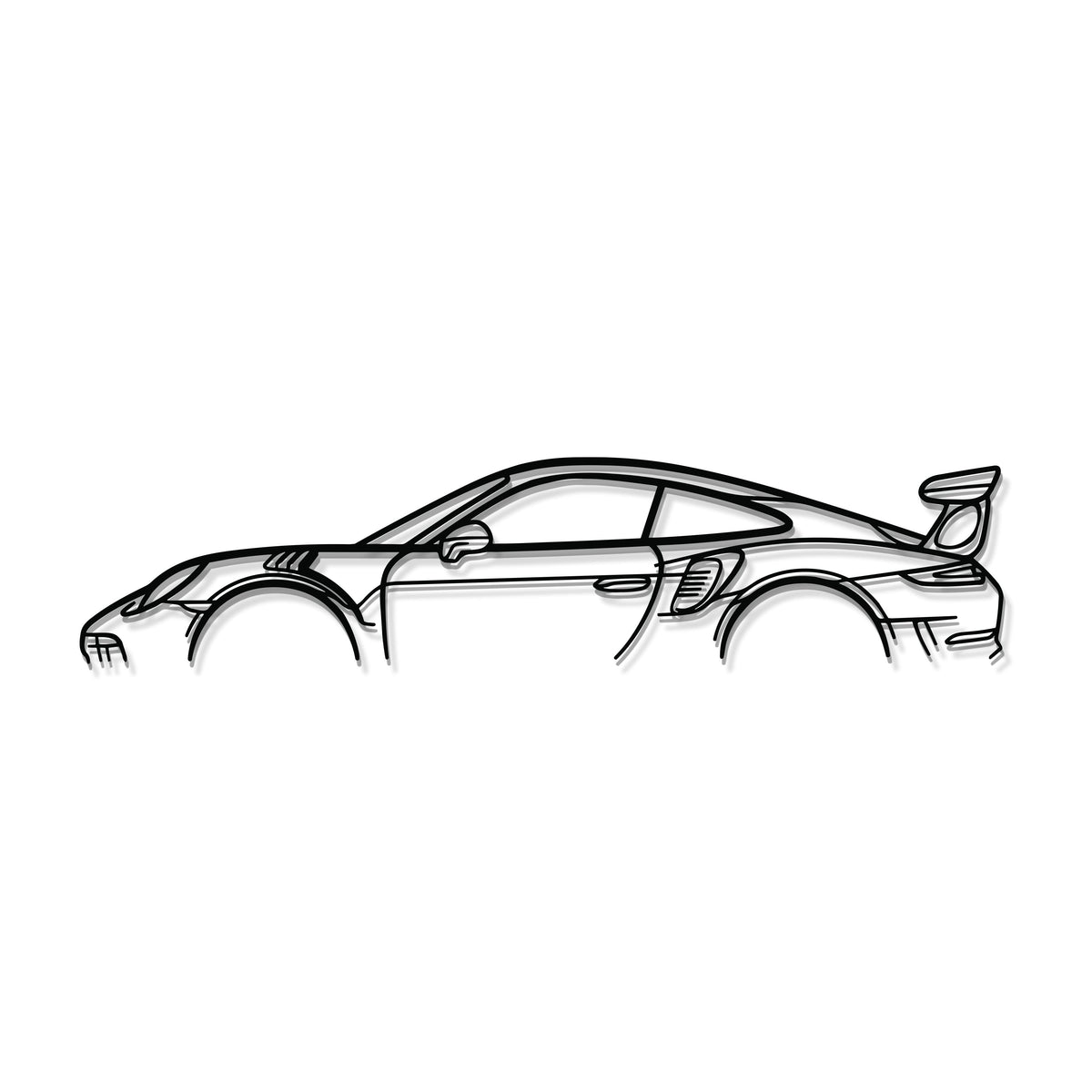 911 GT3 RS Model 991 Metal Car Wall Art - MT0858