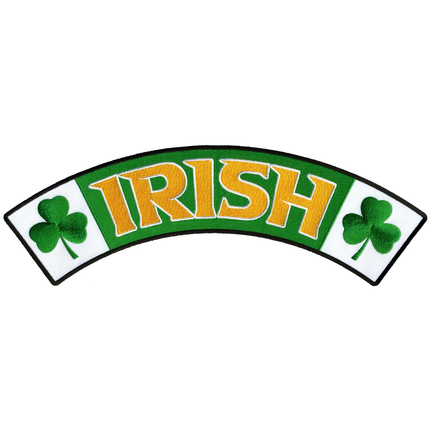 Hot Leathers Irish 12” X 3” Top Rocker Patch