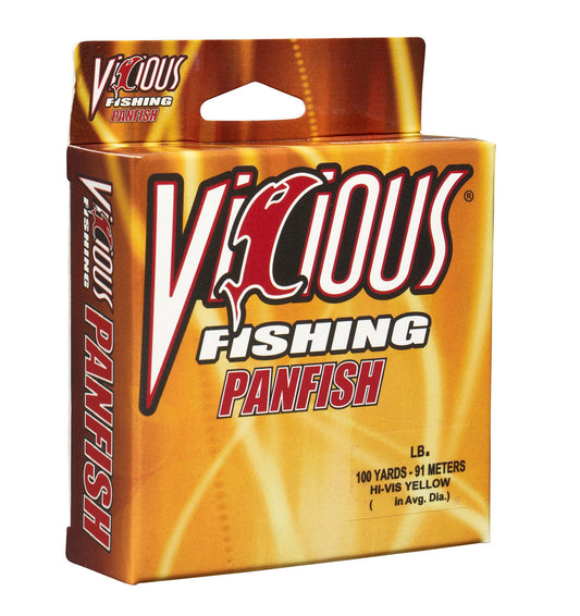 Vicious Panfish Hi-Vis Yellow Mono - 8 Lb Test