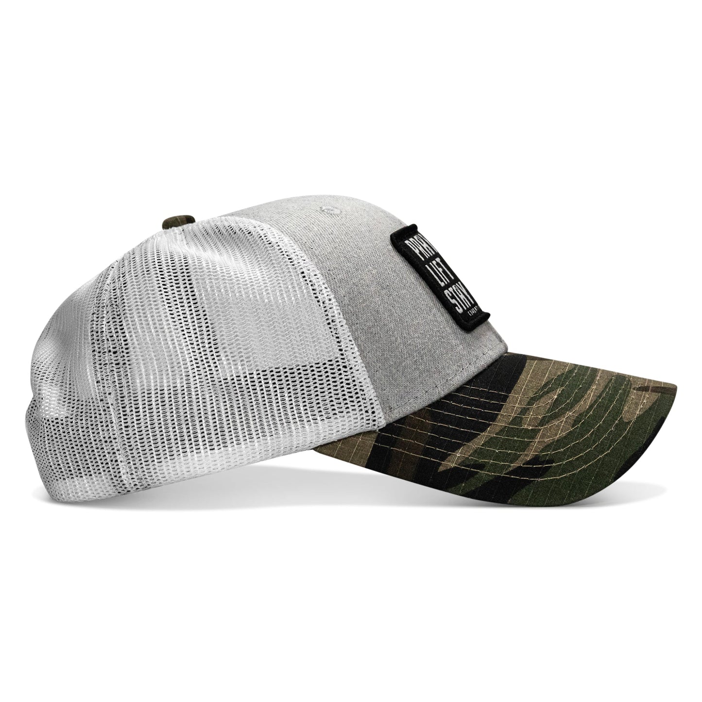 Pray Hard. Lift Heavy. Stay Deadly. Patch Original Ripstop Snapback Hat
