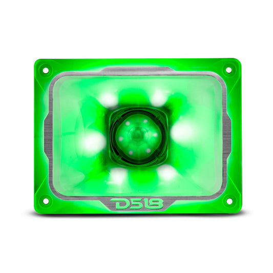 4" x 5.35" Super Bullet Tweeter 250 Watts 1.5" Aluminum 4-Ohm Vc with RGB LED Lights