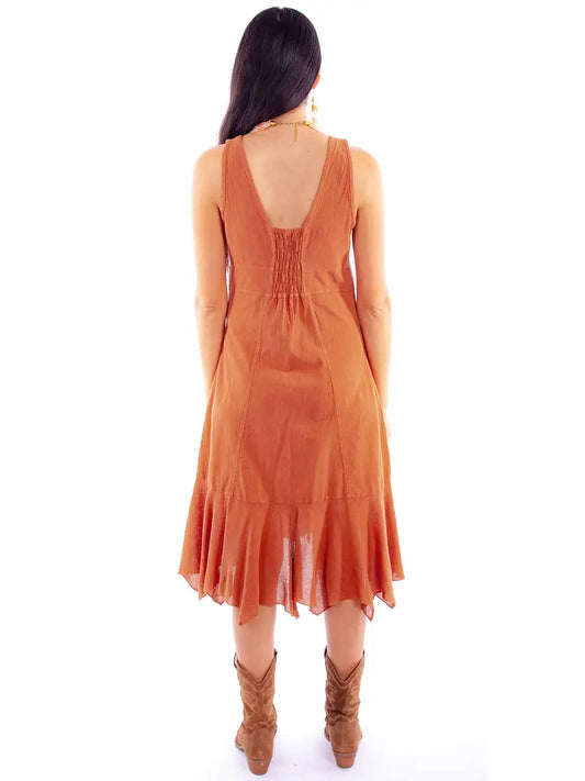 Scully Cantina Sleeveless Embroidered Dress (PSL-271) - Women's Sundress