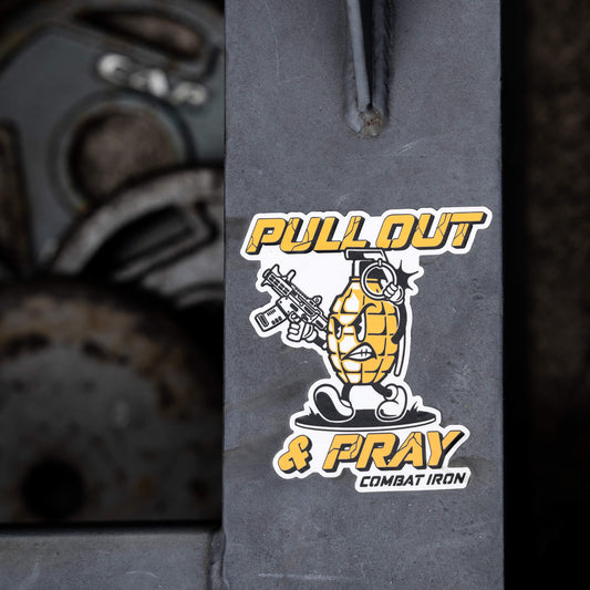 Pull Out & Pray Grenade Decal
