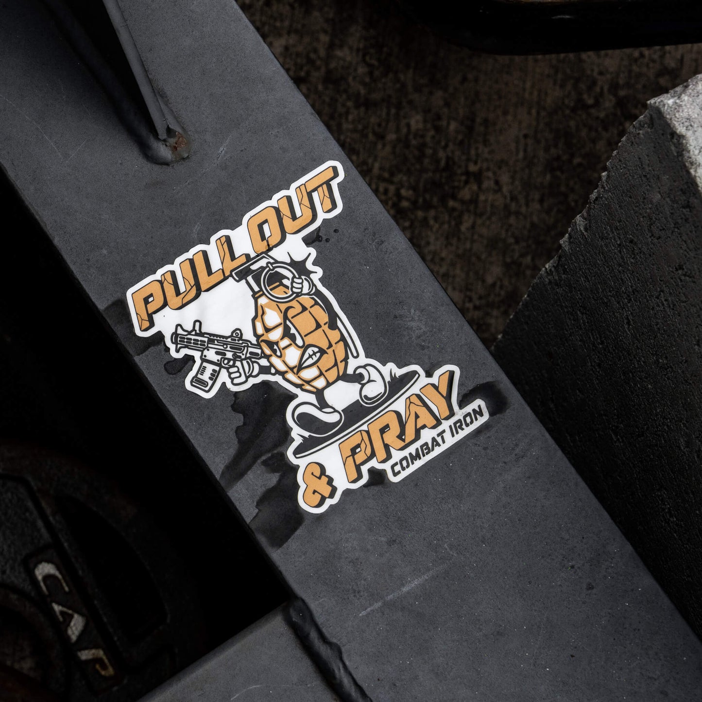 Pull Out & Pray Grenade Decal