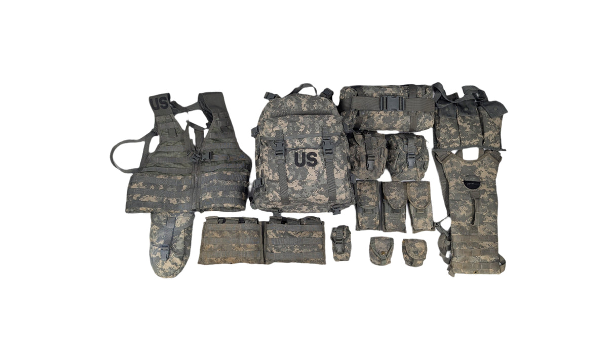 Genuine USGI MOLLE II 16-Piece Rifleman Set - ACU / UCP Camo