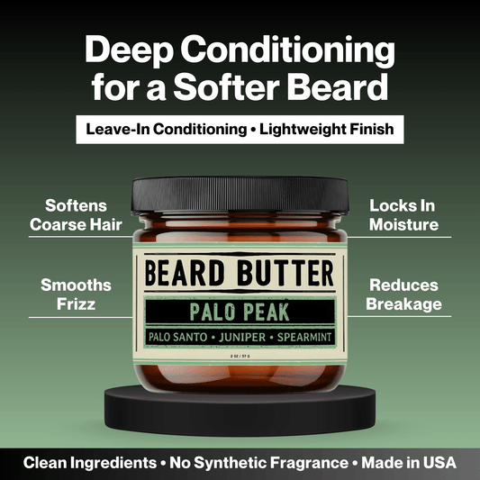 Palo Peak Beard Butter - Palo Santo, Juniper, Spearmint