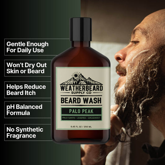 Palo Peak Beard Wash - Palo Santo, Juniper Berry, Spearmint