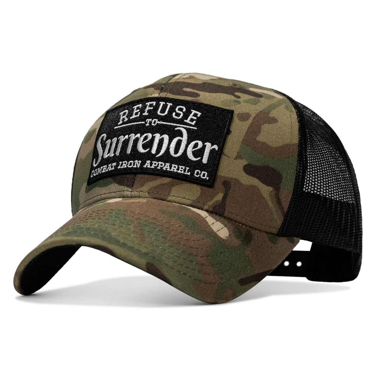 Refuse To Surrender B/W Patch Snapback Hat