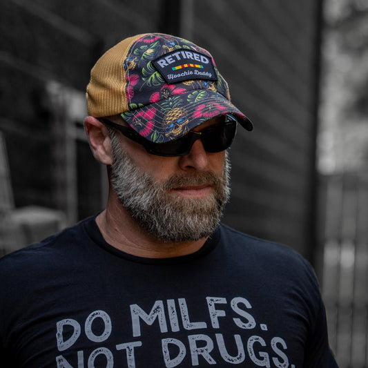 Retired Hoochie Daddy Veteran Patch Ripstop Tactical Mesh Snapback Hat