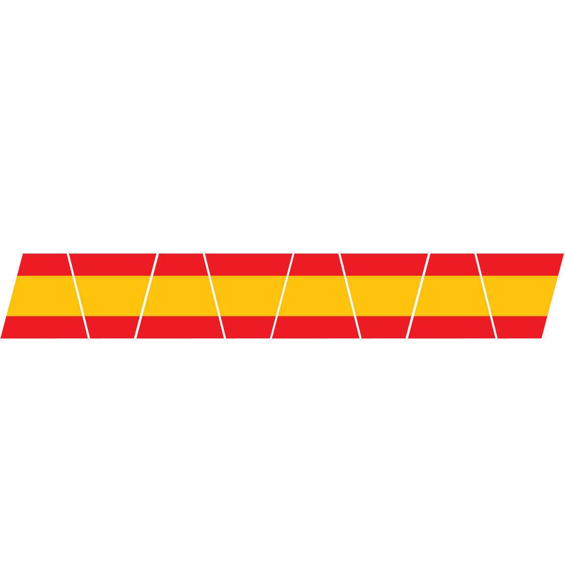 RED/GOLD TRIPLE STRIPE REFLECTIVE HELMET (TET) TETRAHEDRON 8 PACK