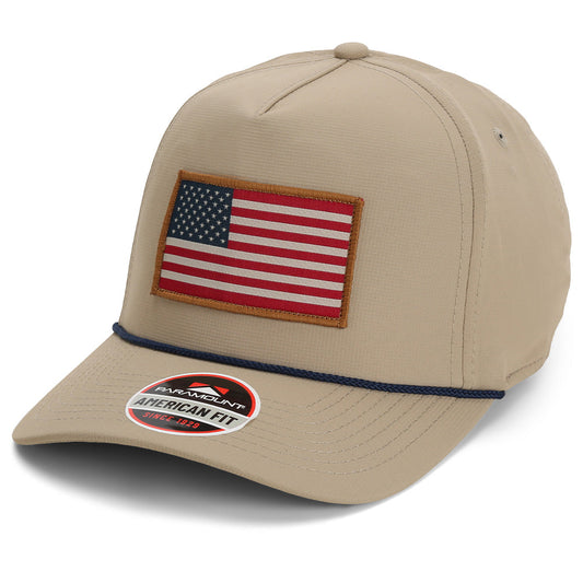 Ridgeline American Flag Trucker Hat Rope Cap