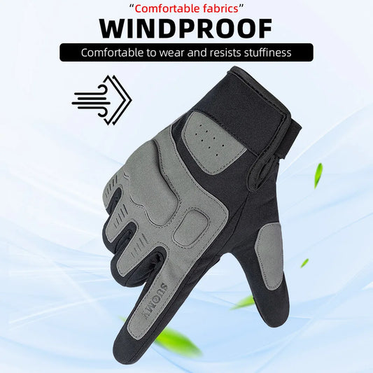Three-color Anti-collision Breathable Non-slip Windproof Touch Screen Outdoor Gloves