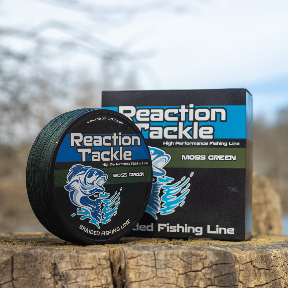 Reaction Tackle Braided Fishing Line - Moss Green