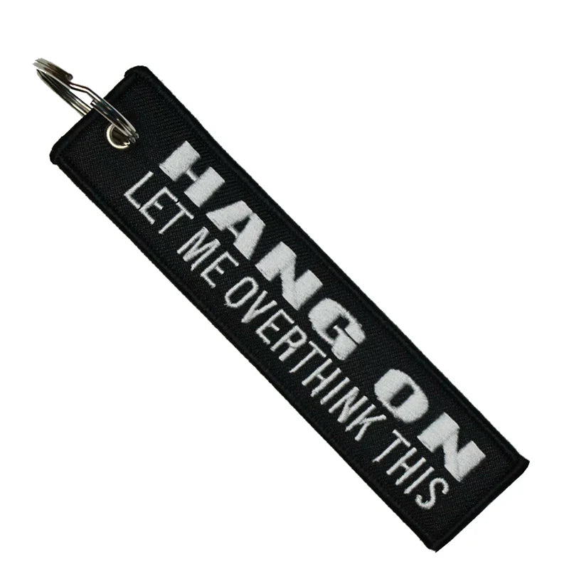 Hang On - Motorcycle Keychain
