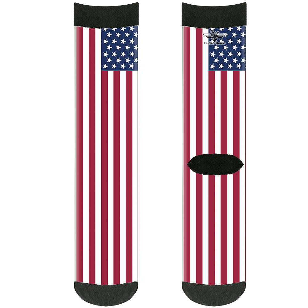 Sock Pair - Polyester - United States Flags - CREW