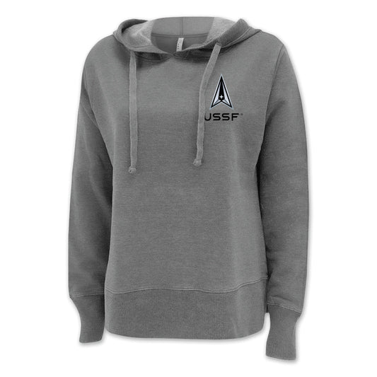 Space Force Delta Left Chest Ladies Hood