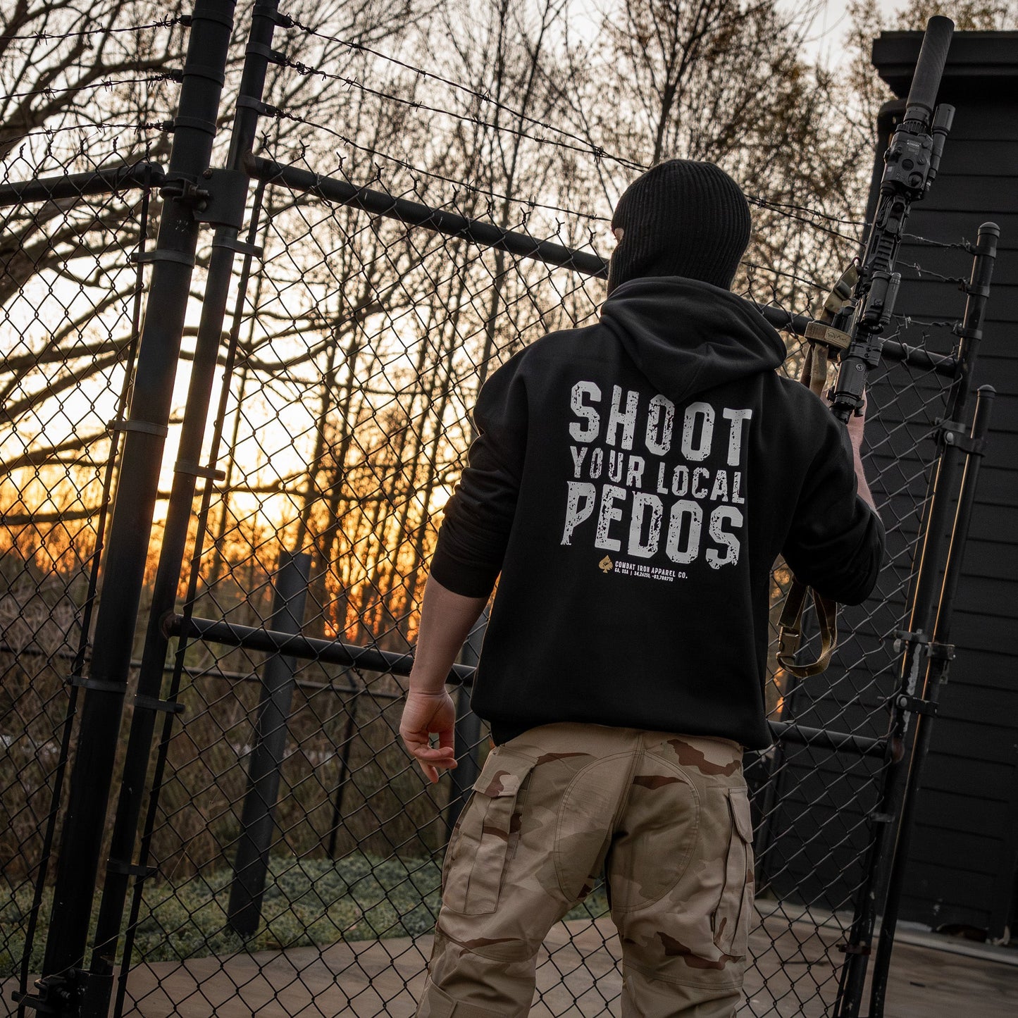 Shoot Your Local Pedo Fleece Lined Hoodies