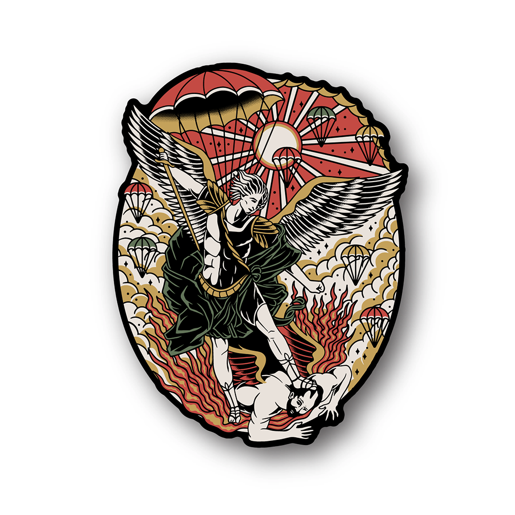 St Michael Traditional Sticker