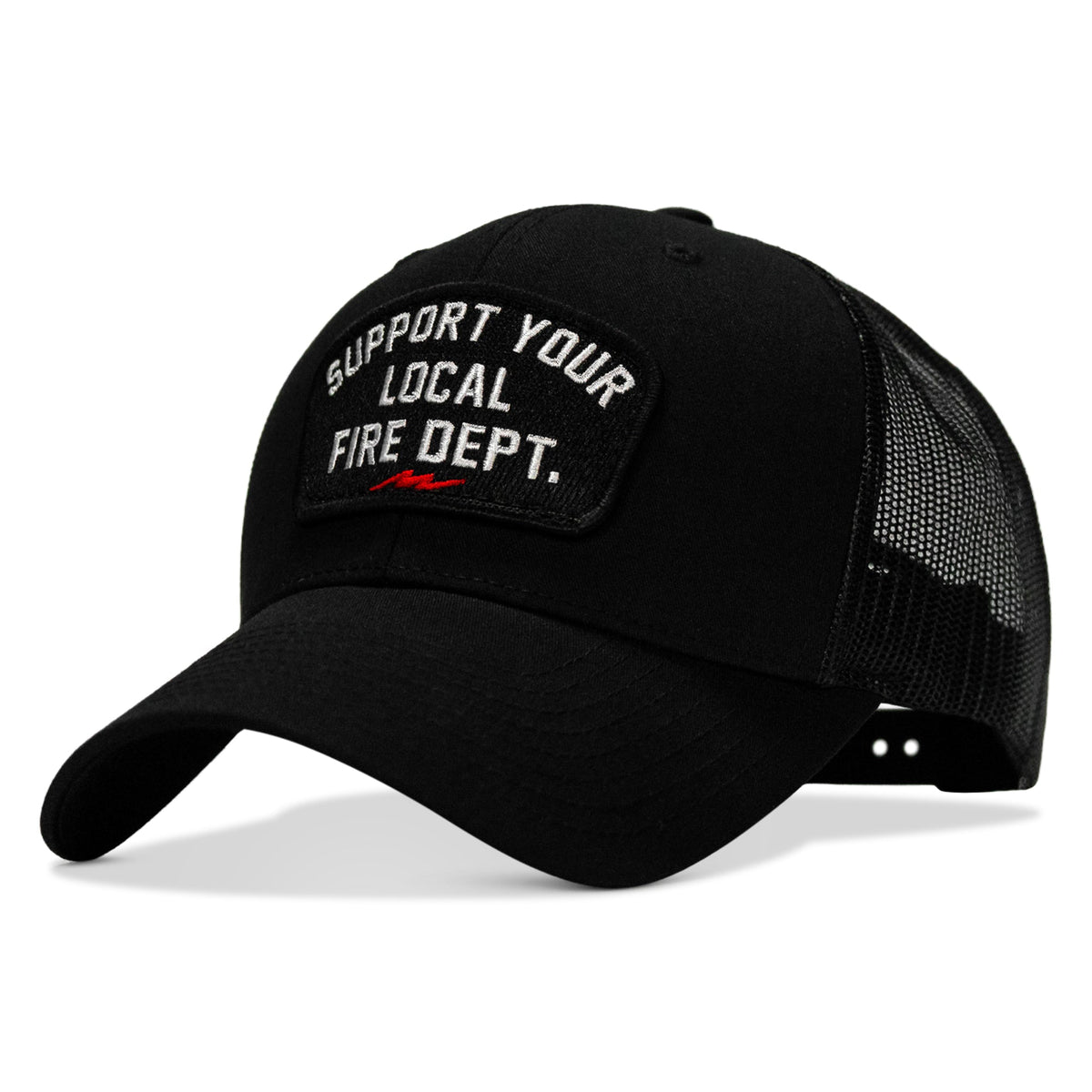 Support Your Local Fire Dept. Patch Snapback Hat