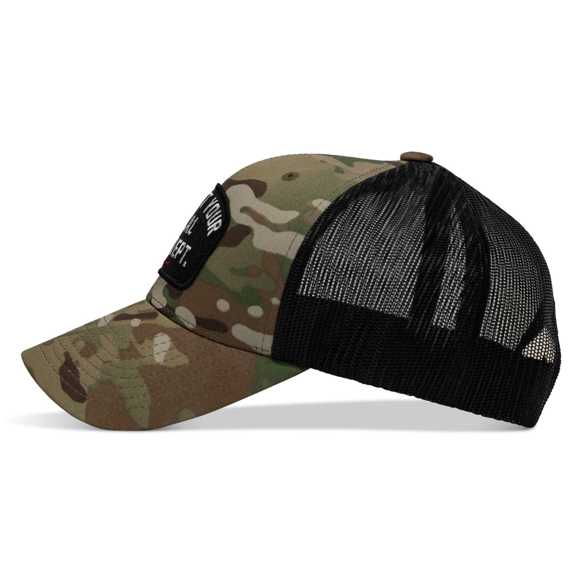 Support Your Local Fire Dept. Patch Snapback Hat