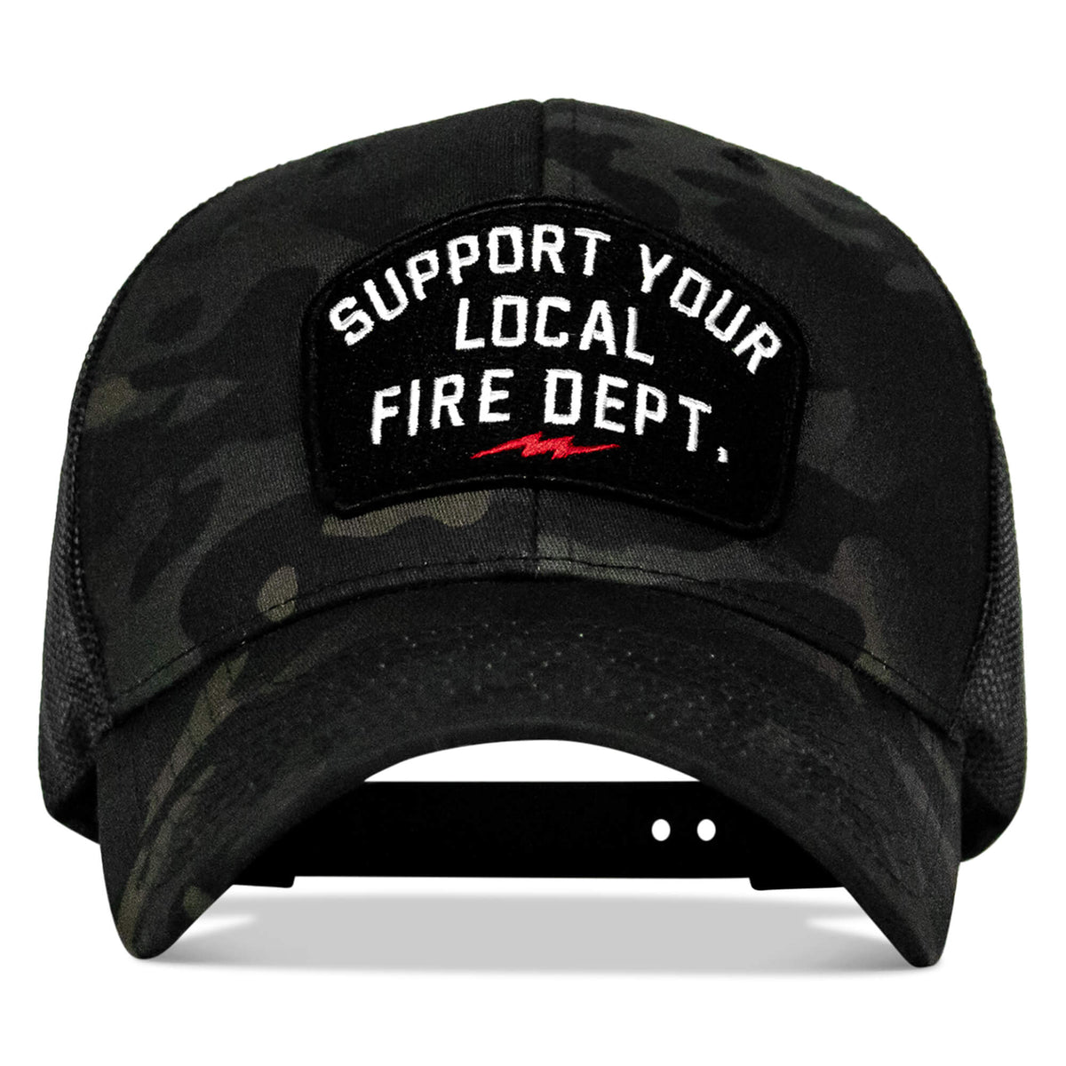 Support Your Local Fire Dept. Patch Snapback Hat