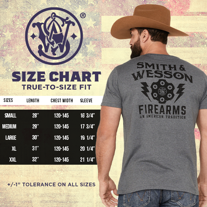Smith & Wesson® Eagle Drip Tee – Nickel Heather