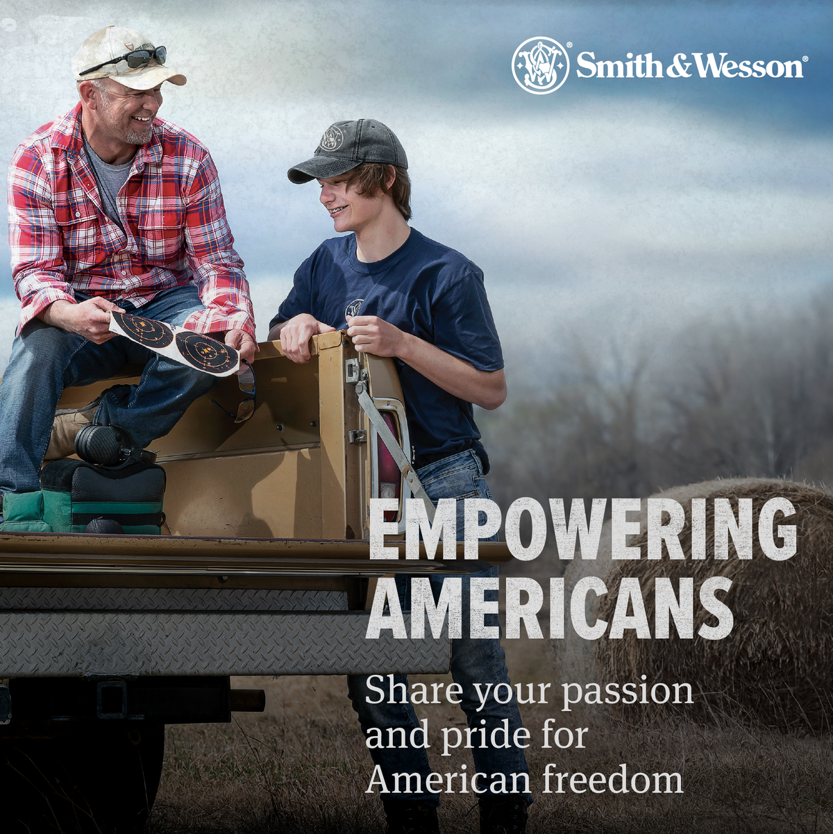 Smith & Wesson® Empowering Americans Eagle Patch Navy Trucker Cap