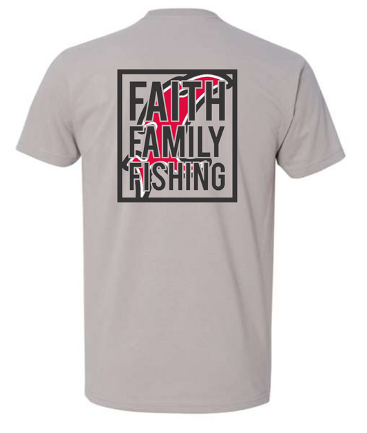 Vicious Faith, Family & Fishing Tee - Premium Gray