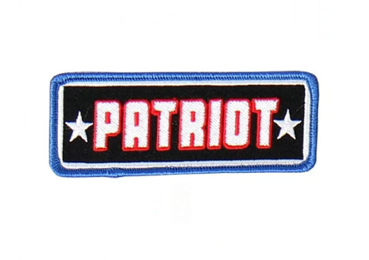 Hot Leathers 4 Patriot Embroidered Patch - 4" W x 2" H - Iron-On or Sew-On - PPL9460
