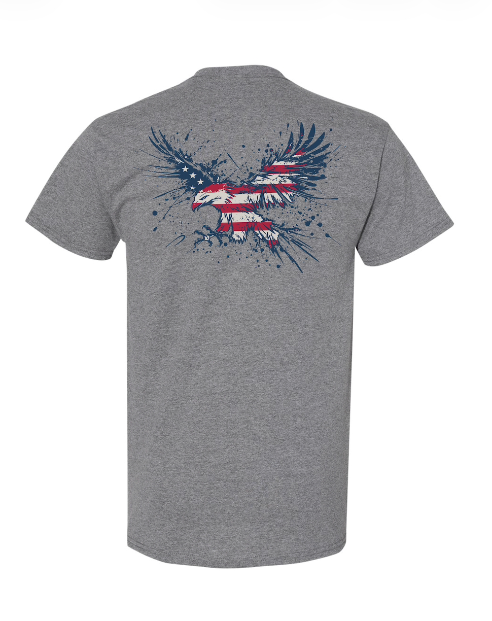 Smith & Wesson® Eagle Drip Tee – Nickel Heather