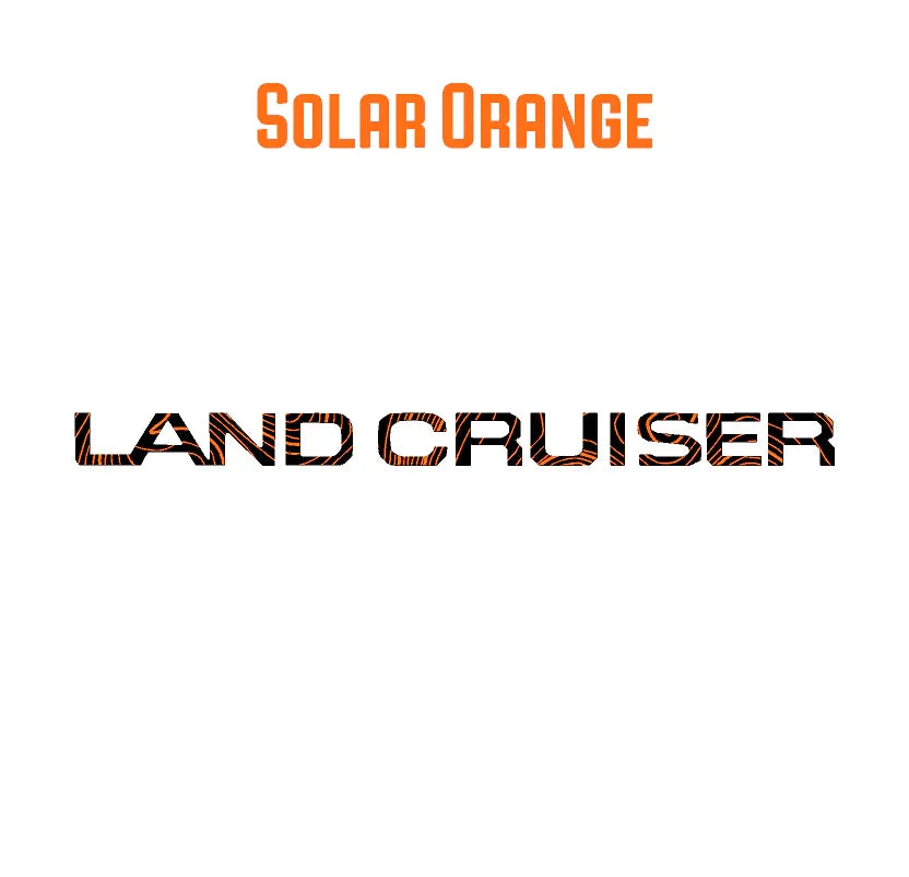 "Land Cruiser" Topographic Rear Tailgate Emblem Overlays - 2024+ Land Cruiser