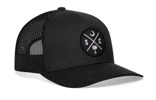 South Carolina Trucker Hat | Black SC X Snapback