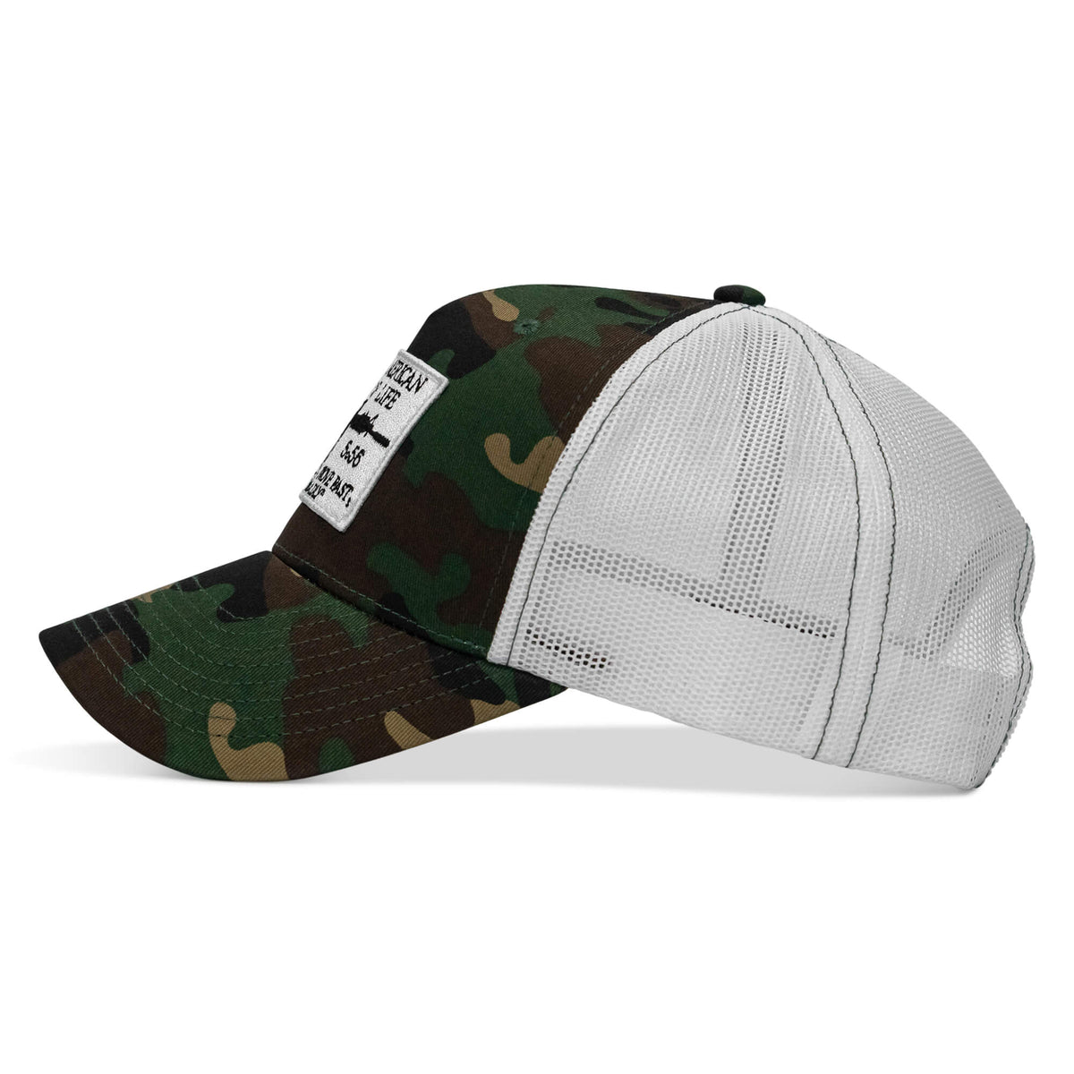 American Way Of Life White Patch Snapback Hat