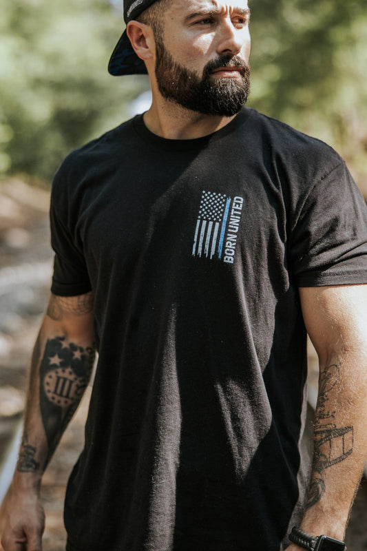 Blue Line Flag Tee