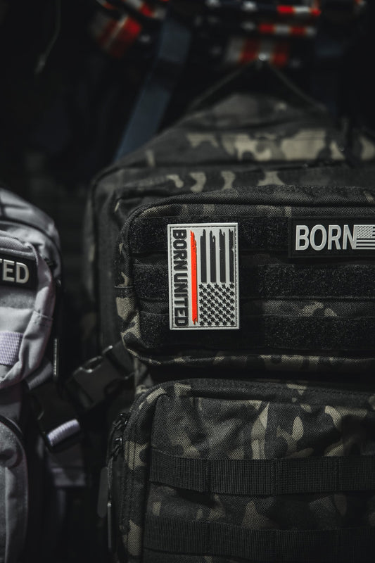 Red Line Flag PVC Patch