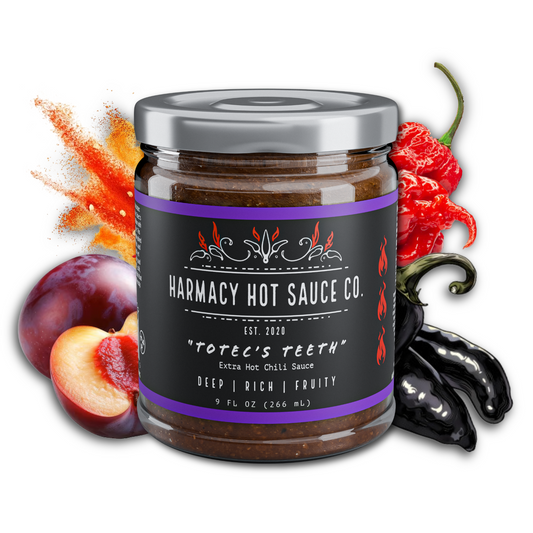 Totec's Teeth - Extra Hot Pasilla & Plum (9oz)
