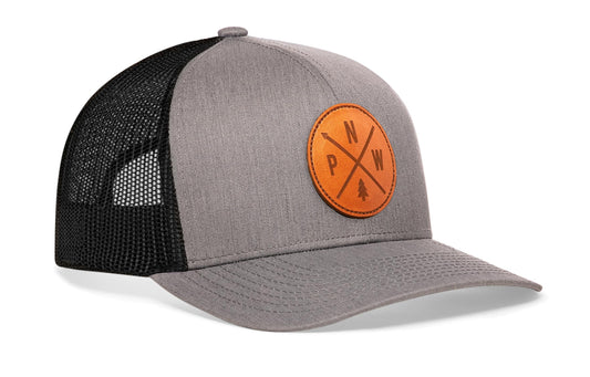 PNW Trucker Hat | Gray-Black PNW X Snapback