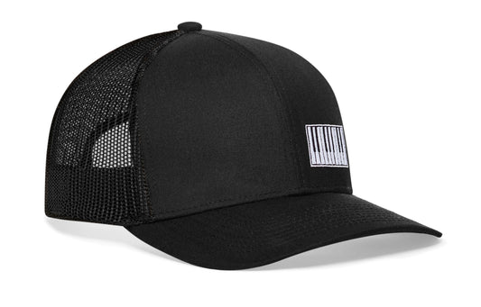 Piano Keys Trucker Hat | Black Piano Snapback
