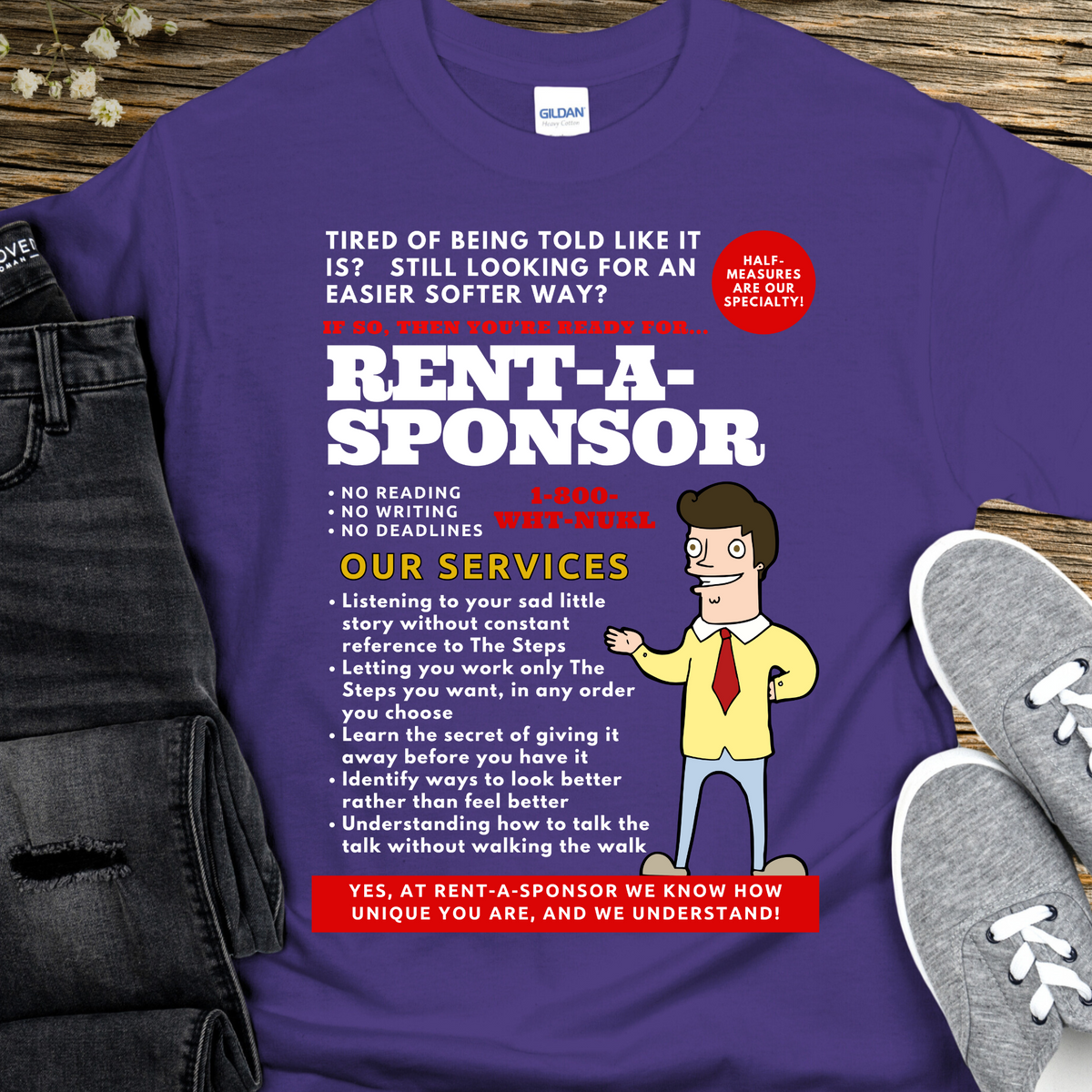 Recovery T-Shirt | Inspiring Sobriety | Rent-A-Sponsor
