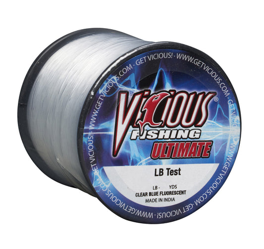 Vicious Ultimate Clear-Blue Fluorescent Mono - 30 Lb Test