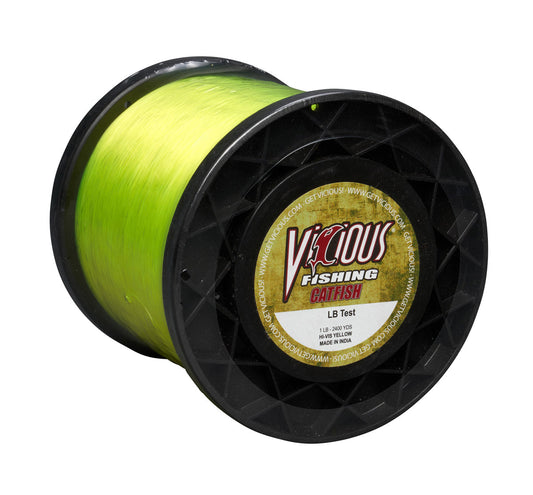 Vicious Catfish Hi-Vis Yellow Mono - 30 Lb Test