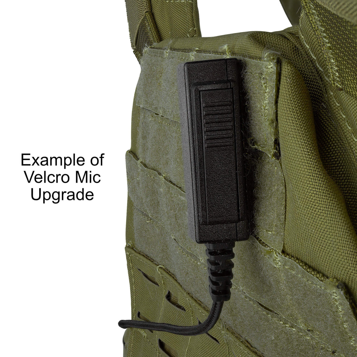 Tactical Braided Fiber Mic & Tube Earpiece Kit w/ Quick Disconnect (Hirose) Connector - Harris/Tait TP3000/7110/7100/8000/9000 Series