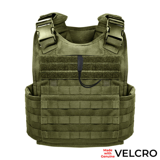 Velcro Tactical Mic & Earpiece Braided Fiber Kit w/ Quick Disconnect (Hirose) - Harris/Tait TP3000/7110/7100/8000/9000 Series