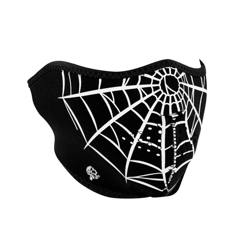 WNFM55H ZAN® Half Mask- Neoprene- Spider Web