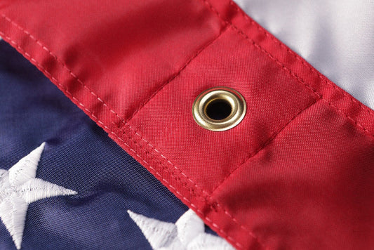 WallSafe™ Nylon Wall-Mounted American Flag | Reinforced Edge Grommets | Made in USA