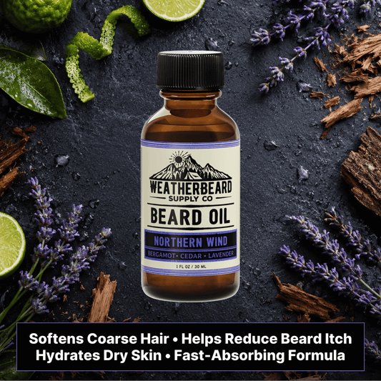 Northern Wind Beard Oil - Bergamot, Cedar, Lavender